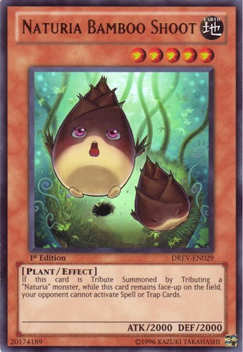 Naturia Bamboo Shoot DREV-EN029 card from Duelist Revolution