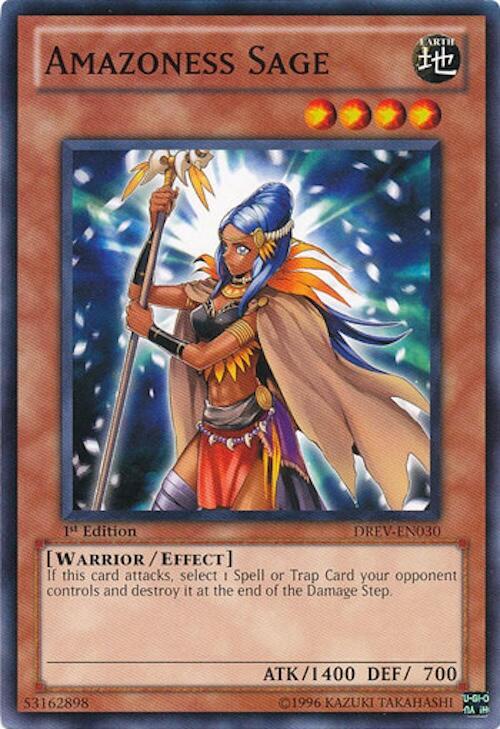 Amazoness Sage DREV-EN030 card from Duelist Revolution