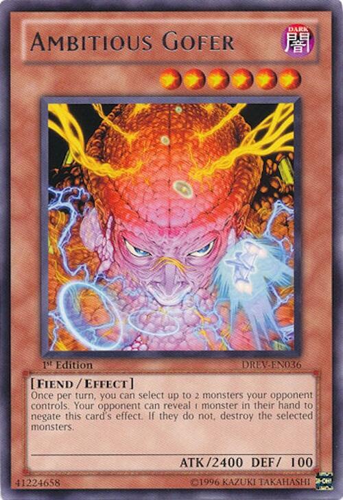 Ambitious Gofer DREV-EN036 card from Duelist Revolution
