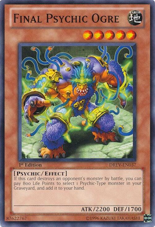 Final Psychic Ogre DREV-EN037 card from Duelist Revolution