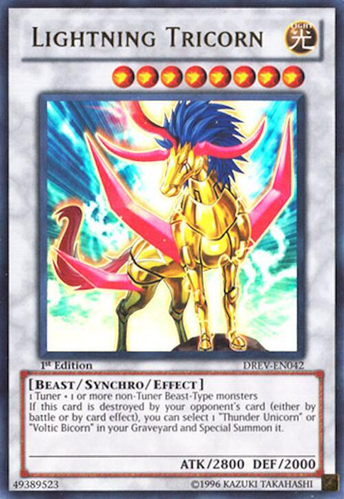 Lightning Tricorn DREV-EN042 card from Duelist Revolution