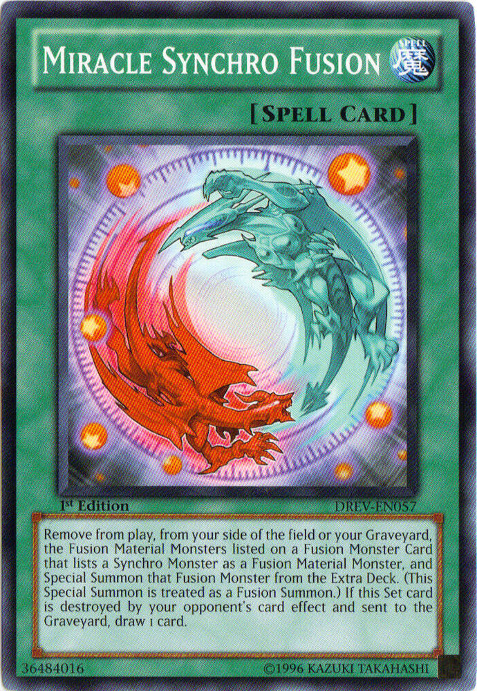 Miracle Synchro Fusion DREV-EN057 card from Duelist Revolution