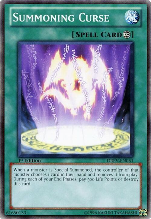 Summoning Curse DREV-EN061 card from Duelist Revolution