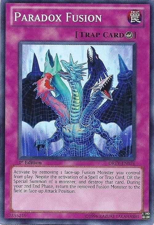Paradox Fusion DREV-EN076 card from Duelist Revolution