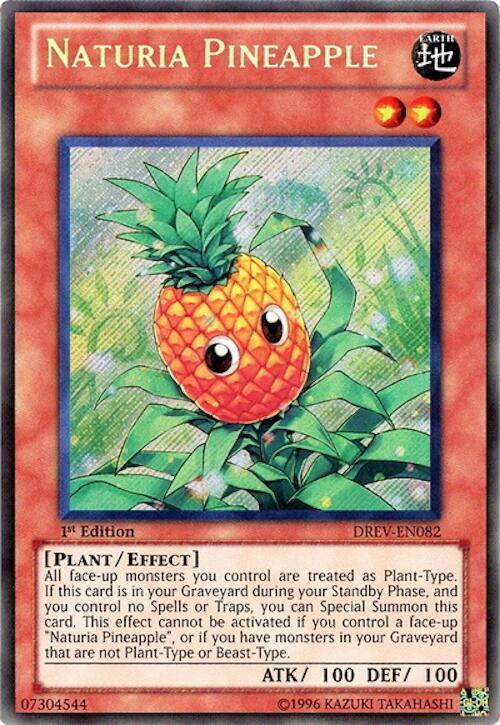 Naturia Pineapple DREV-EN082 card from Duelist Revolution