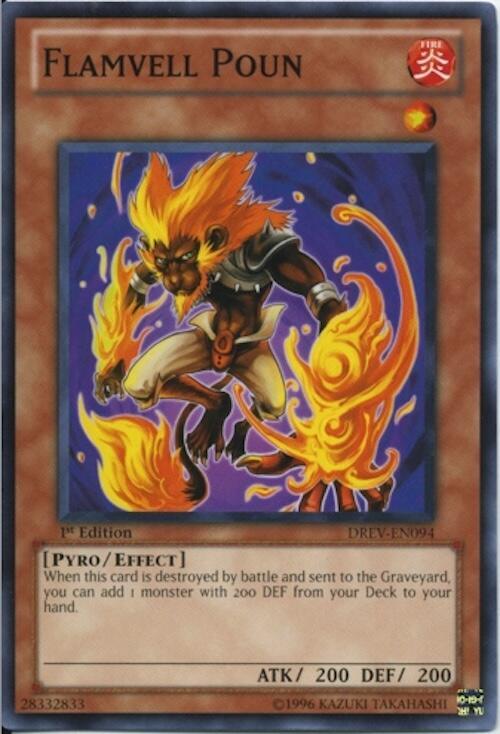 Flamvell Poun DREV-EN094 card from Duelist Revolution