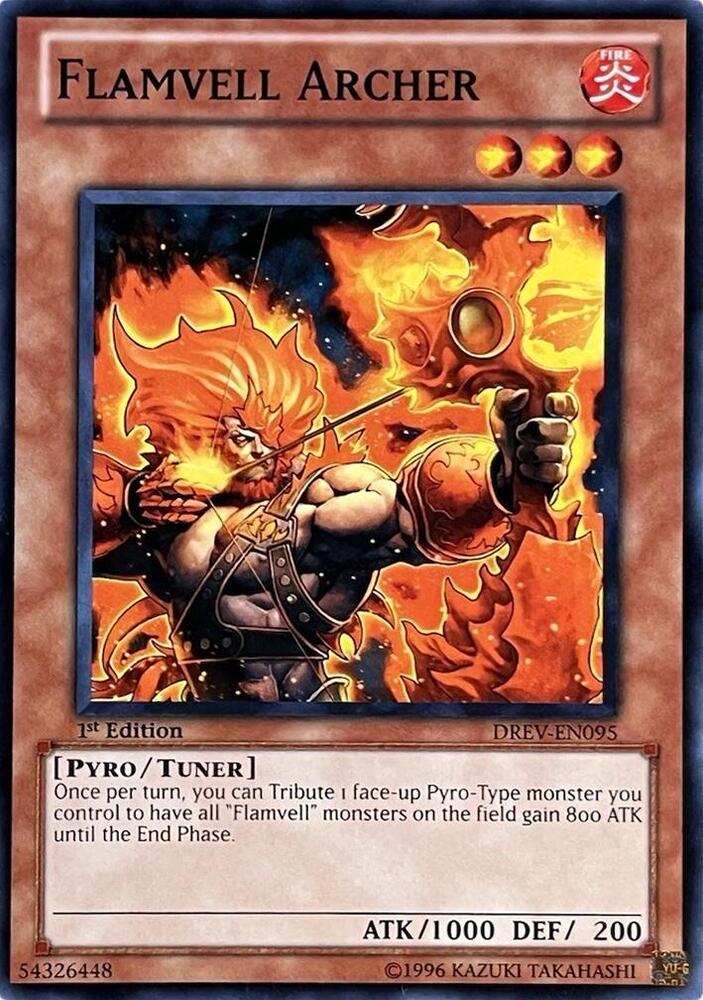 Flamvell Archer DREV-EN095 card from Duelist Revolution