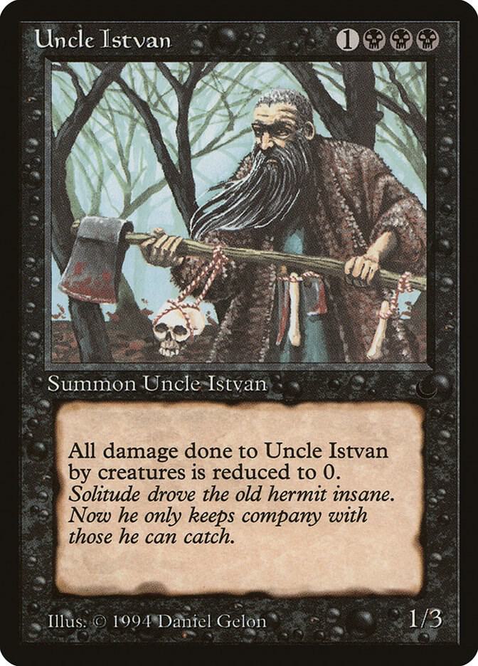 Uncle Istvan card from The Dark