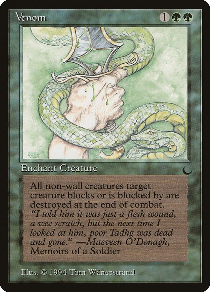 Venom card from The Dark