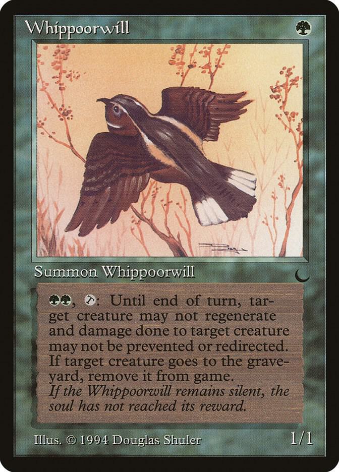 Whippoorwill card from The Dark