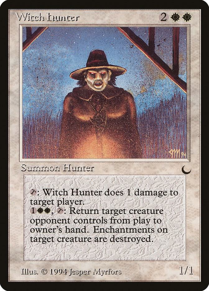 Witch Hunter card from The Dark