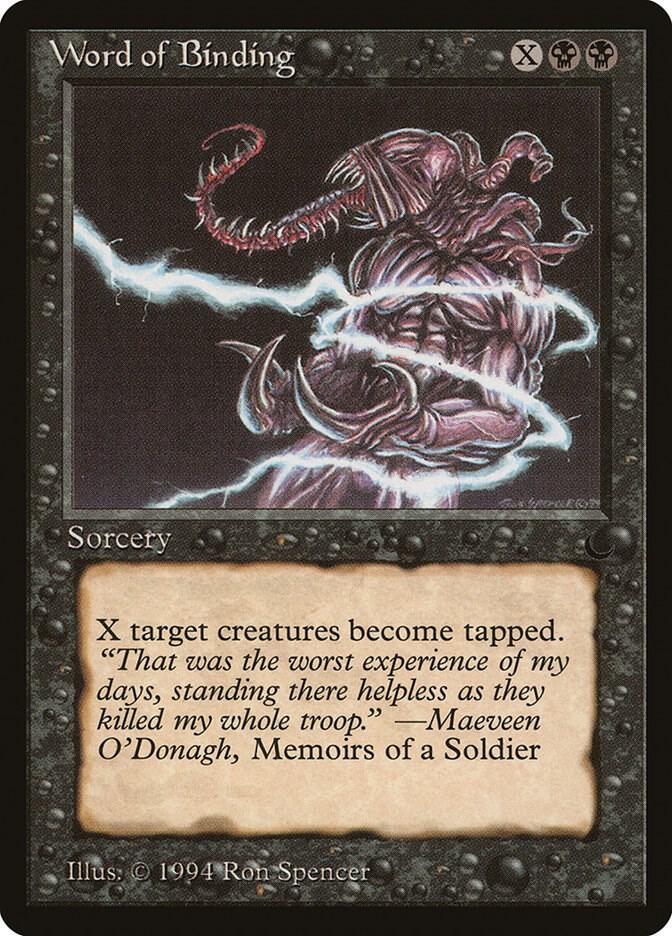 Word of Binding card from The Dark
