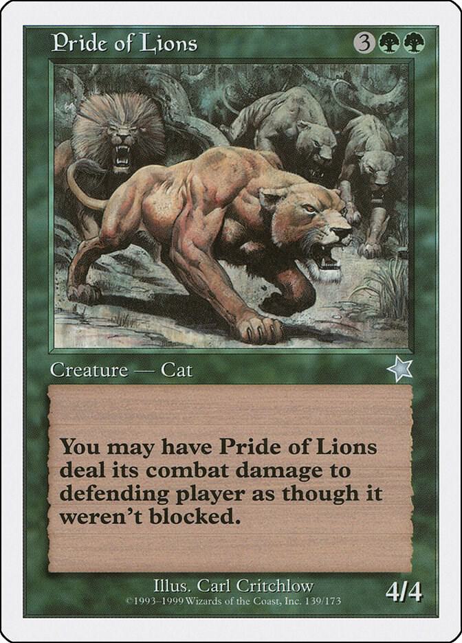 Pride of Lions 139 card from Starter 1999