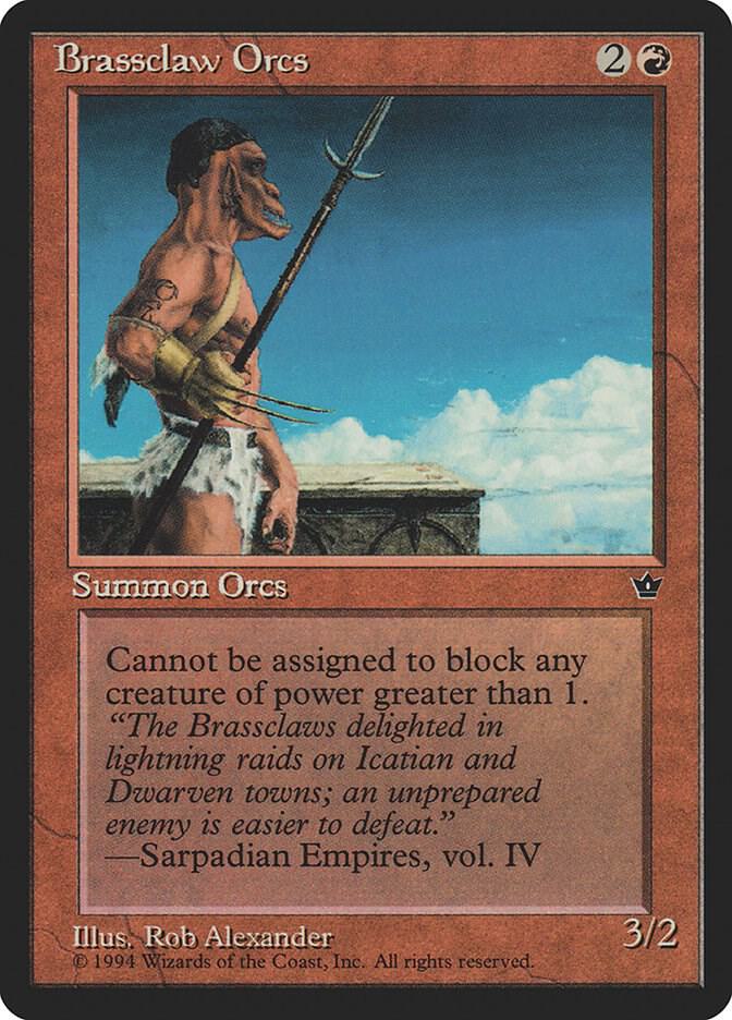 Brassclaw Orcs (Alexander) (Pike) card from Fallen Empires