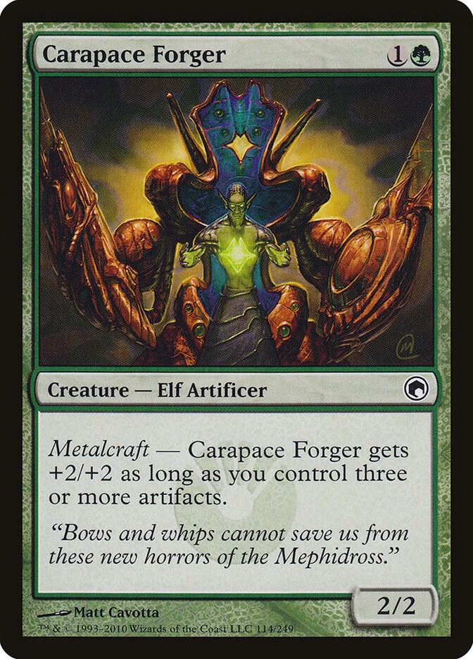 Carapace Forger 114 card from Scars of Mirrodin