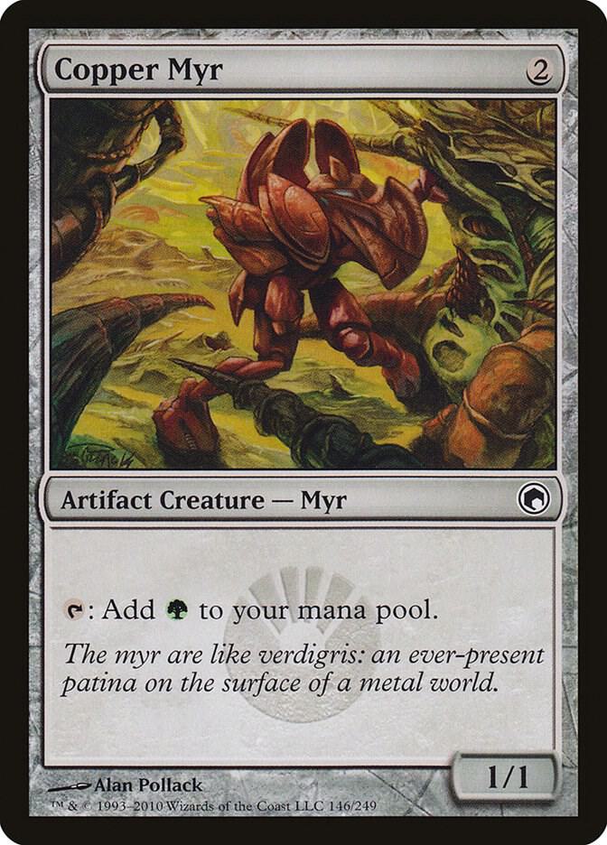 Copper Myr 146 card from Scars of Mirrodin