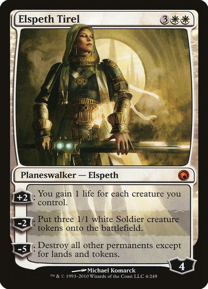 Elspeth Tirel 6 card from Scars of Mirrodin