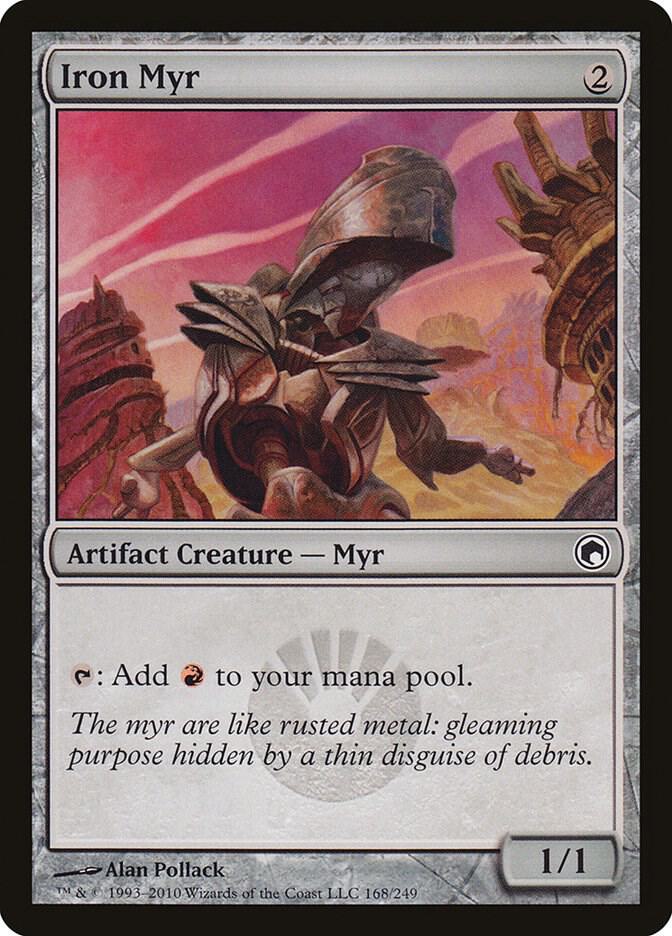 Iron Myr 168 card from Scars of Mirrodin