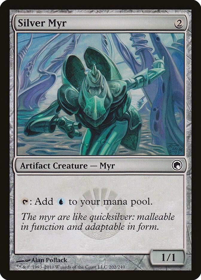 Silver Myr 202 card from Scars of Mirrodin