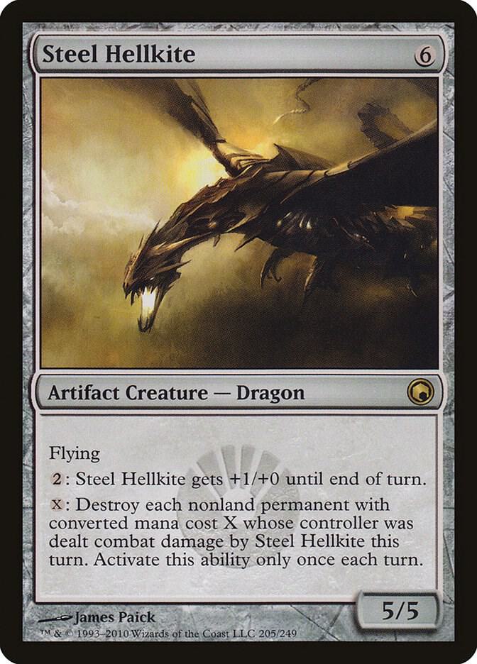 Steel Hellkite 205 card from Scars of Mirrodin