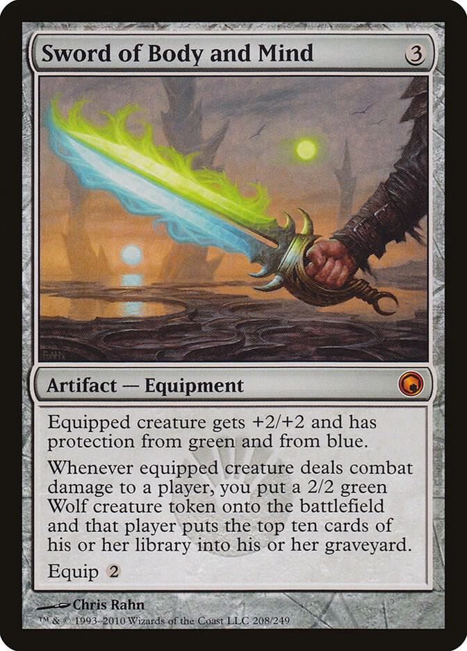 Sword of Body and Mind 208 card from Scars of Mirrodin