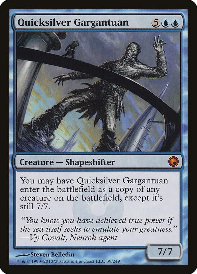 Quicksilver Gargantuan 39 card from Scars of Mirrodin
