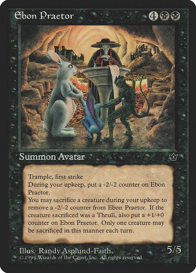 Ebon Praetor card from Fallen Empires