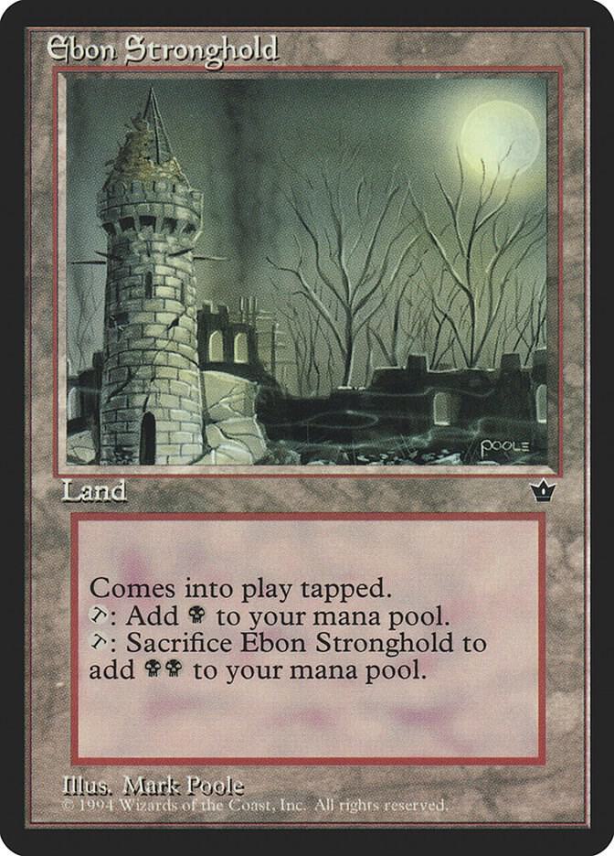 Ebon Stronghold card from Fallen Empires
