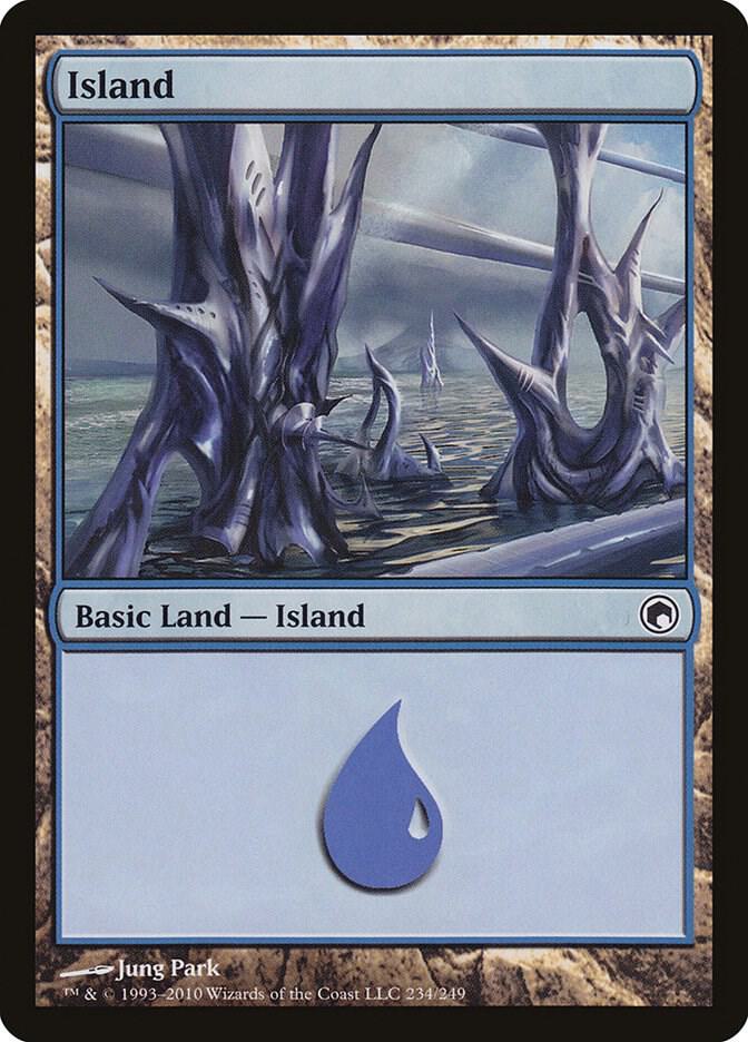 Island 234 card from Scars of Mirrodin