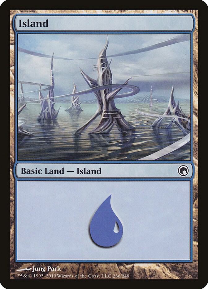 Island 236 card from Scars of Mirrodin