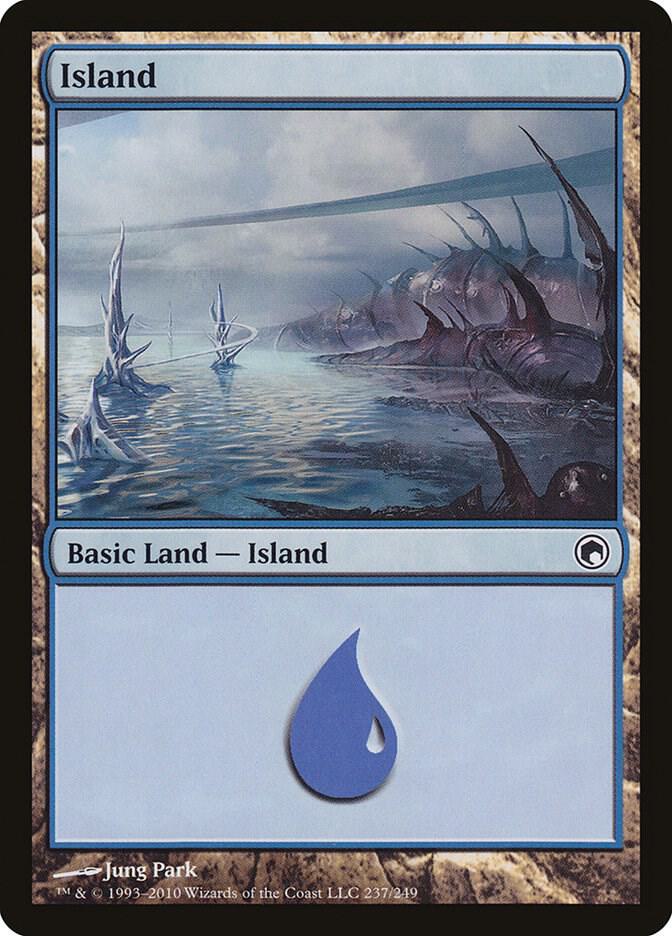 Island 237 card from Scars of Mirrodin