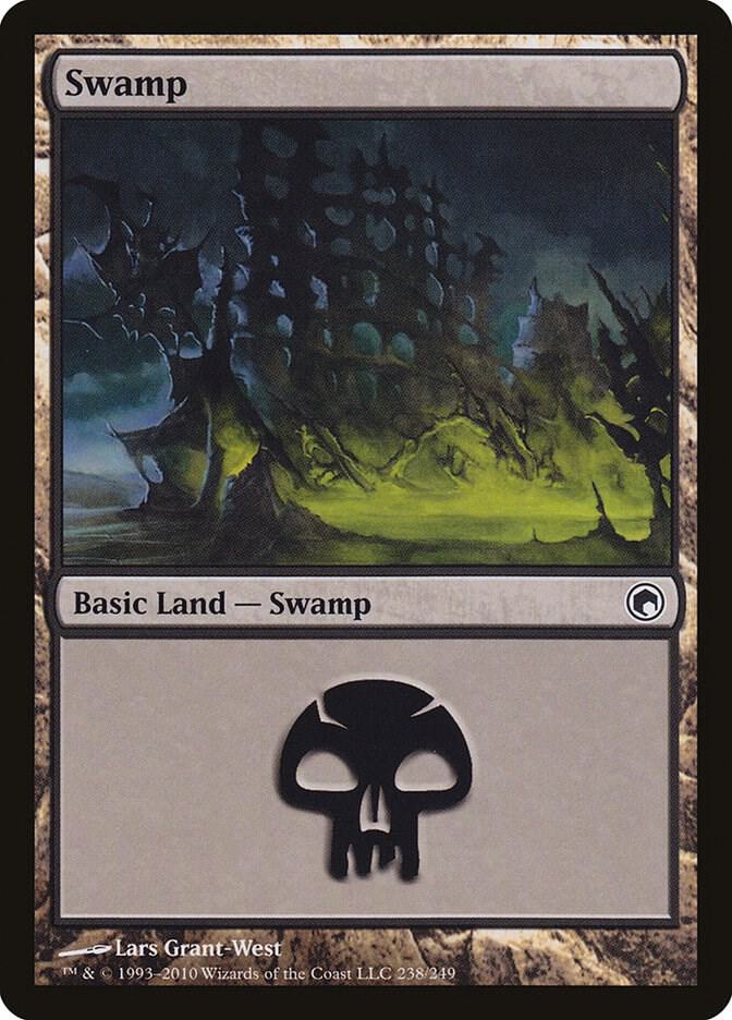 Swamp 238 card from Scars of Mirrodin