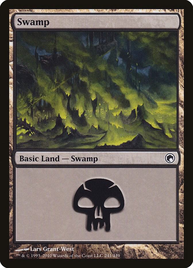 Swamp 241 card from Scars of Mirrodin
