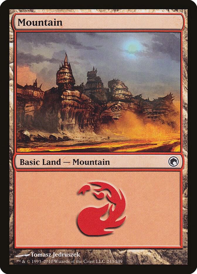 Mountain 243 card from Scars of Mirrodin
