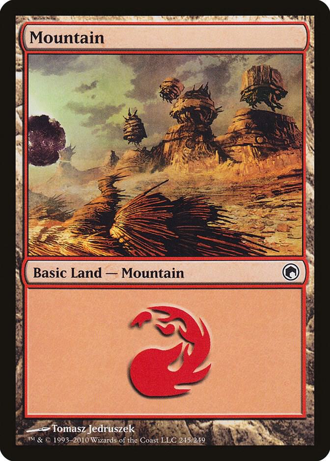 Mountain 245 card from Scars of Mirrodin