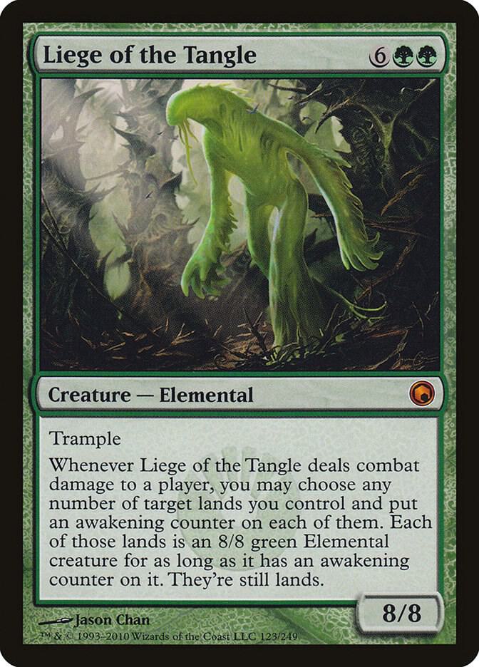 Liege of the Tangle 123 card from Scars of Mirrodin