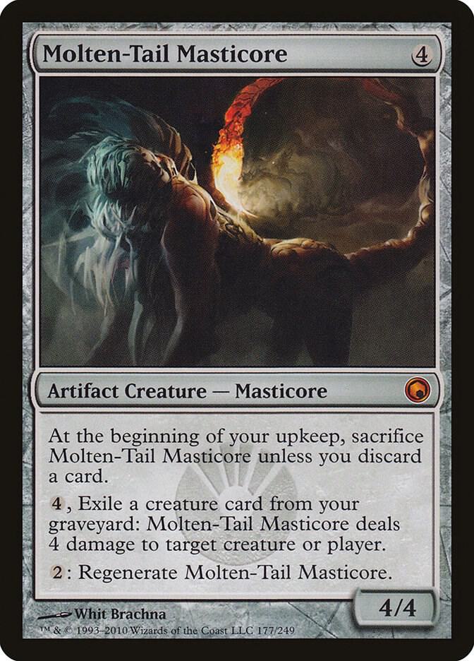 Molten-Tail Masticore 177 card from Scars of Mirrodin