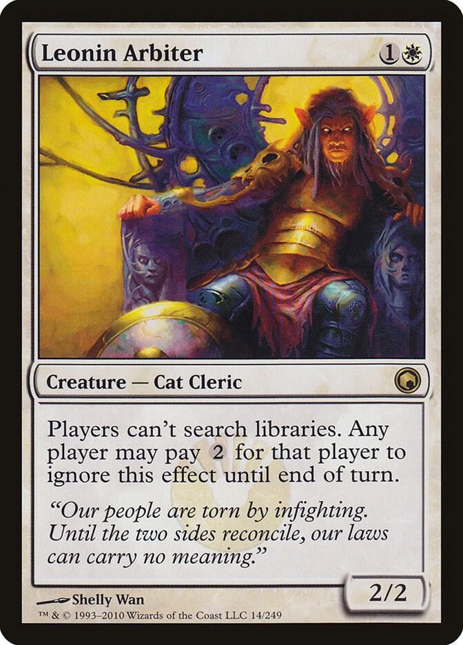 Leonin Arbiter 14 card from Scars of Mirrodin