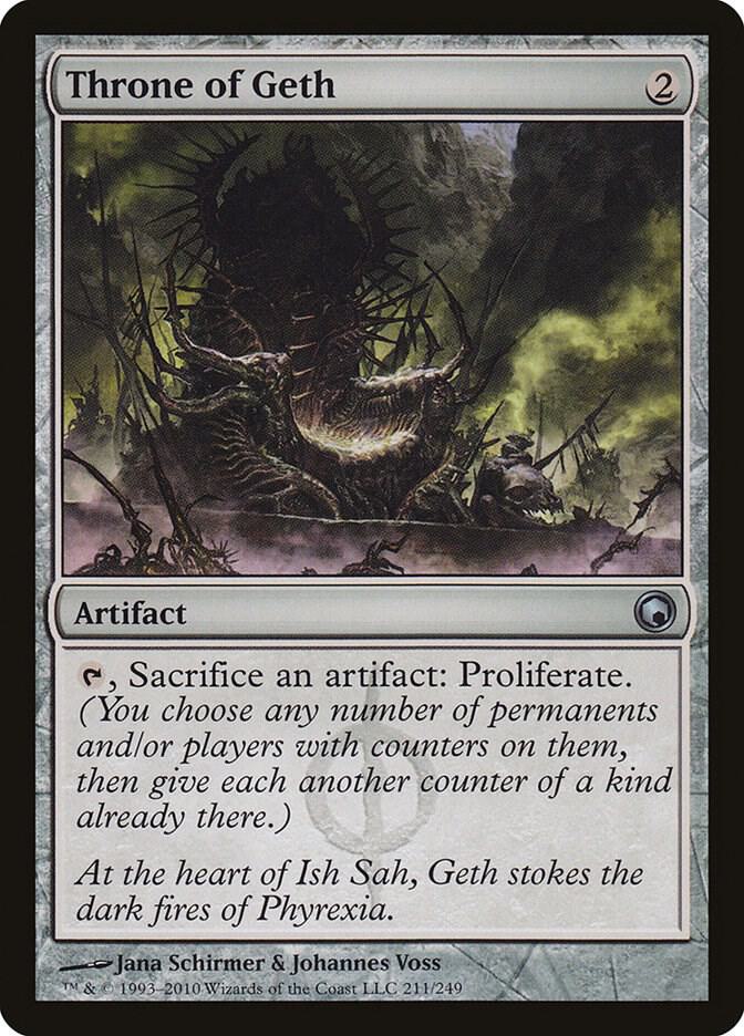 Throne of Geth 211 card from Scars of Mirrodin