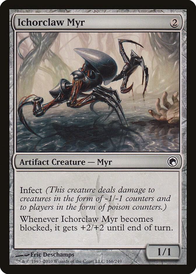 Ichorclaw Myr 166 card from Scars of Mirrodin