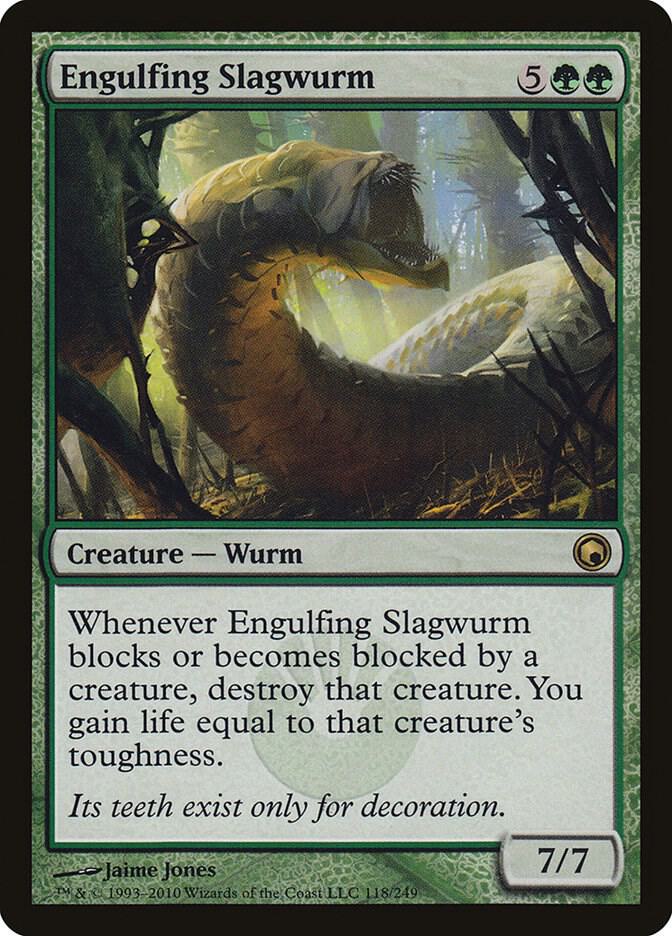 Engulfing Slagwurm 118 card from Scars of Mirrodin