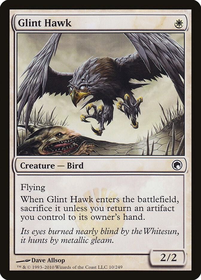 Glint Hawk 10 card from Scars of Mirrodin