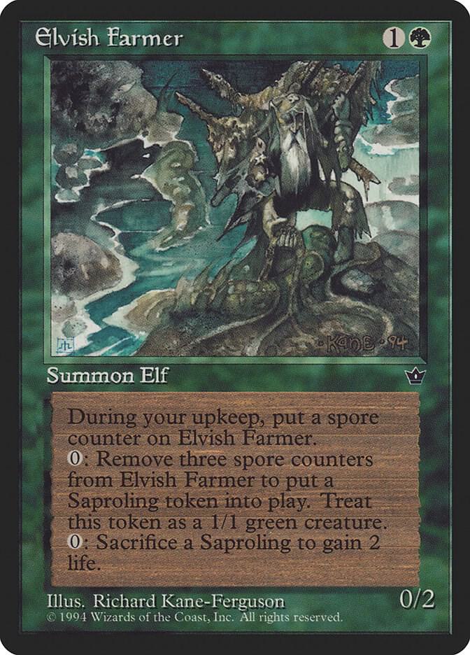 Elvish Farmer card from Fallen Empires