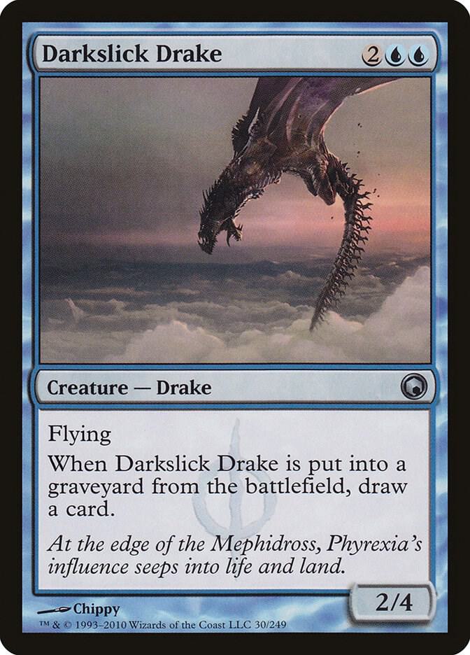 Darkslick Drake 30 card from Scars of Mirrodin