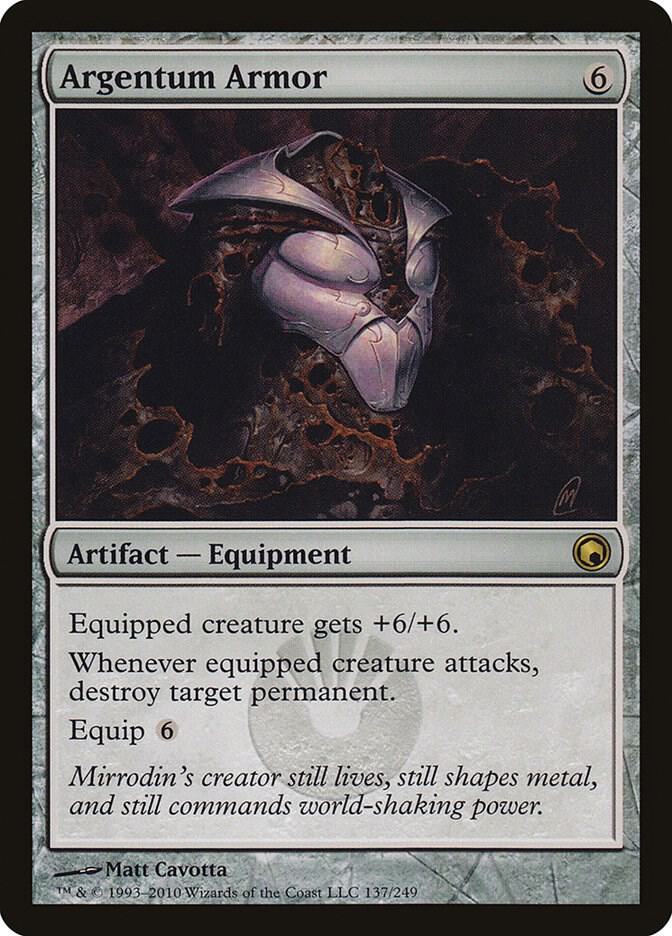 Argentum Armor 137 card from Scars of Mirrodin