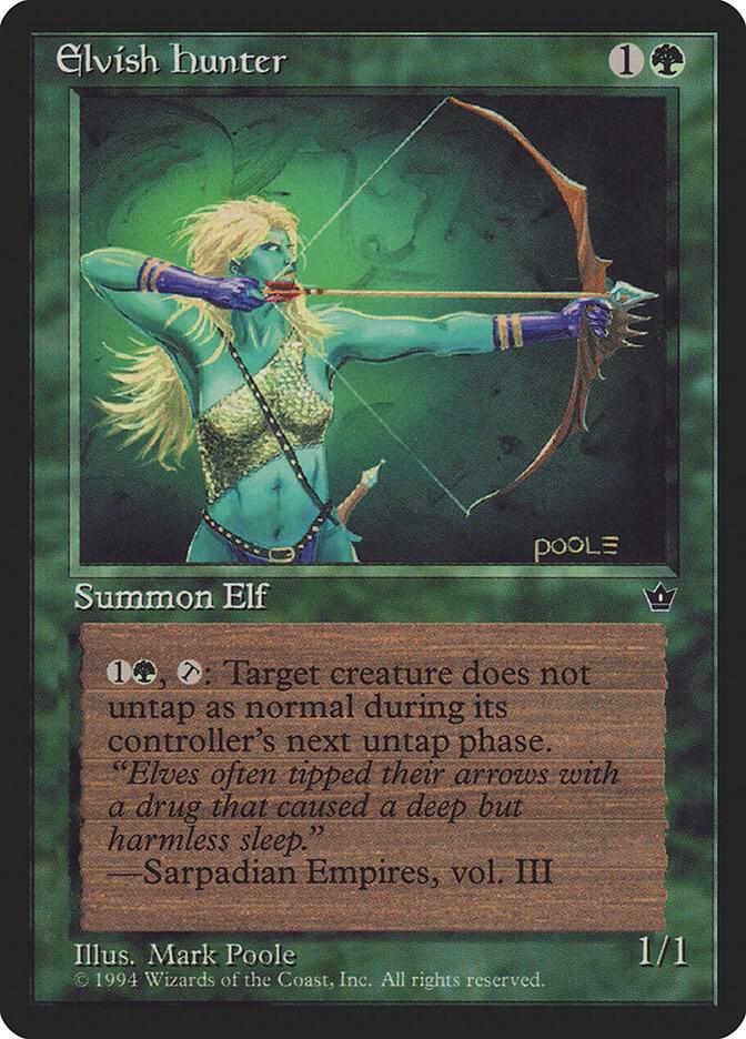 Elvish Hunter (Poole) card from Fallen Empires