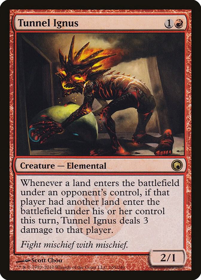 Tunnel Ignus 105 card from Scars of Mirrodin