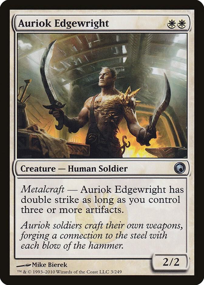 Auriok Edgewright 3 card from Scars of Mirrodin