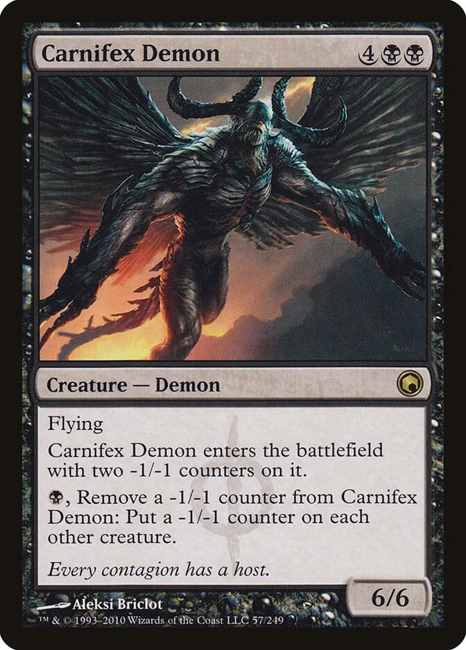Carnifex Demon 57 card from Scars of Mirrodin