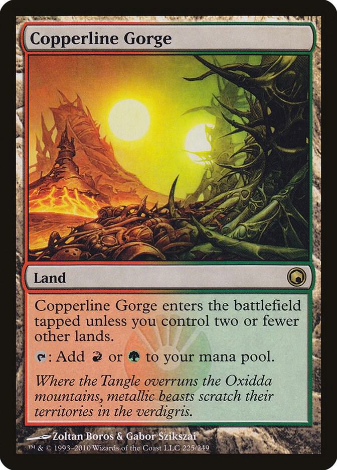 Copperline Gorge 225 card from Scars of Mirrodin